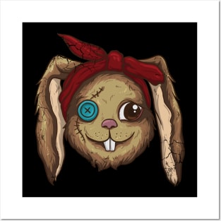 Halloween Evil Bunny Rabbit Posters and Art